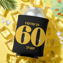 Cheers to 60 Years Sixtieth Sixty Year Birthday 
