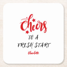 Cheers to a Fresh Start New Year Gift Personalised