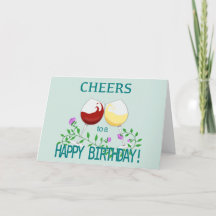 Cheers to a Happy Birthday Card