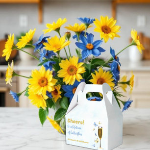 Cheers To A Lifetime Of Butterflies Bridal Shower Favour Box