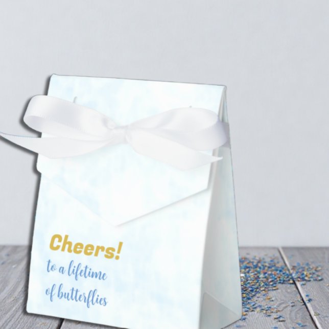 Cheers To A Lifetime Of Butterflies Bridal Shower Favour Box (Creator Uploaded)