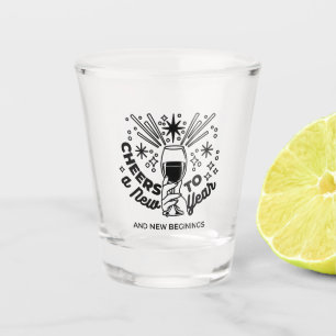 Cheers to a New Year Celebration Design Shot Glass