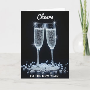 Cheers To A Sparkling Start Card