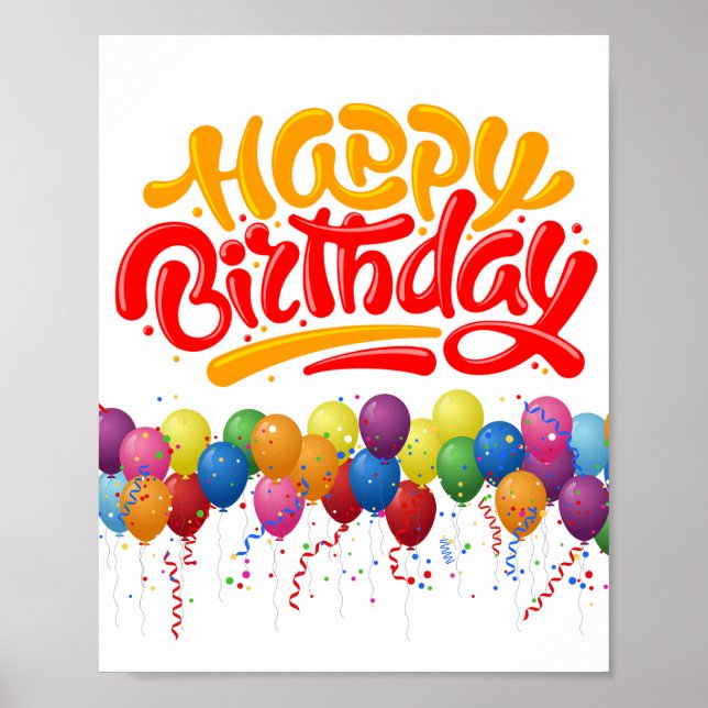 Cheers to Another Chapter: Happy Birthday Poster (Front)