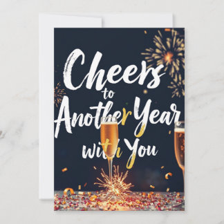 Cheers to Another Year with You New Year Card