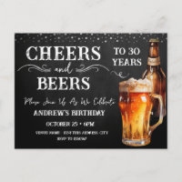 Cheers to Beers 30th Birthday