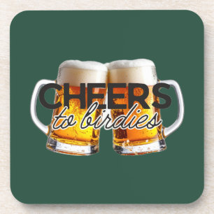 Cheers To Birdies Golf Tournaments Birthday Gift Coaster