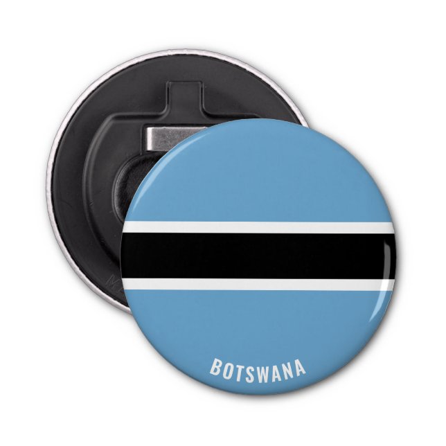 Cheers to Botswana! Splendid Patriotic Bottle Opener (Front)