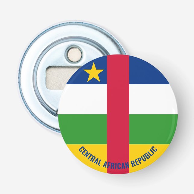 Cheers to Central African Republic! Splendid Bottle Opener (Front)