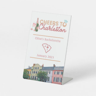"Cheers to Charleston" Bach Party Sign