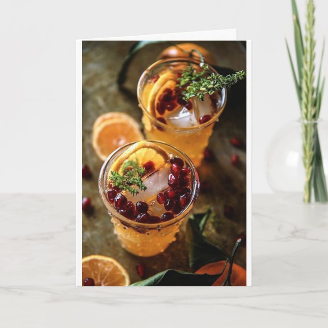 ***CHEERS TO CHRISTMAS HOLIDAY/THE NEW YEAR CARD (Front)