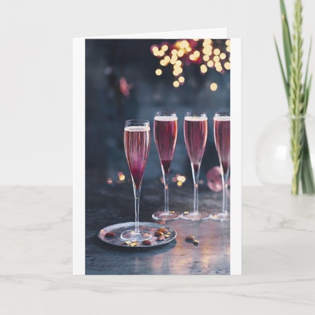 ***CHEERS TO CHRISTMAS HOLIDAY/THE NEW YEAR CARD (Front)