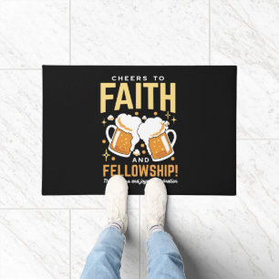 Cheers to Faith & Fellowship - Oktoberfest  Doormat