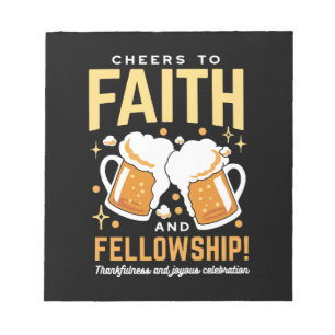 Cheers to Faith & Fellowship - Oktoberfest Notepad