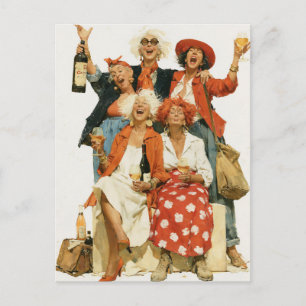 Cheers to Friendship and Good Times Postcard