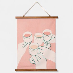 Cheers to Good Times Hanging Tapestry