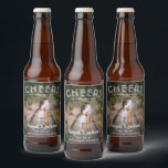 Cheers to Happily Ever After Photo Wedding Favour Beer Bottle Label<br><div class="desc">Add a personalised finishing touch to your wedding celebration with unique custom photo beer bottle labels. The picture and and all wording on this template are simple to customise, including text that reads "Cheers to Happily Ever After." (IMAGE PLACEMENT TIP: An easy way to centre a photo exactly how you...</div>