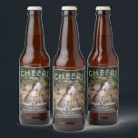 Cheers to Happily Ever After Photo Wedding Favour Beer Bottle Label<br><div class="desc">Add a personalised finishing touch to your wedding celebration with unique custom photo beer bottle labels. The picture and and all wording on this template are simple to customise, including text that reads "Cheers to Happily Ever After." (IMAGE PLACEMENT TIP: An easy way to centre a photo exactly how you...</div>