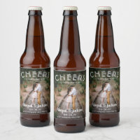 Cheers to Happily Ever After Photo Wedding Favour