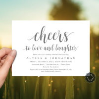 Cheers to love and laughter, Wedding Rehearsal