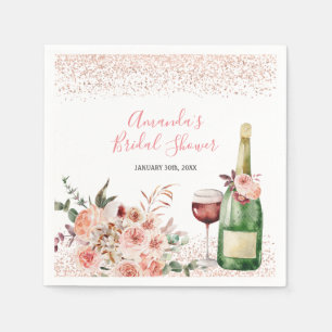 Cheers to Love Blush Pink Bridal Shower Napkin