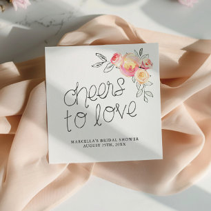 Cheers to Love Bridal Brunch Napkin
