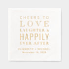 Cheers To Love Laughter Happily Ever After Wedding