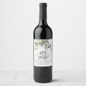 Cheers to Love Laughter Happily Ever After Wedding Wine Label (Front)