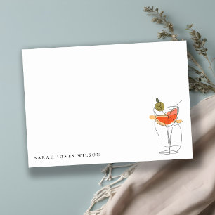 Cheers to Love Modern Cocktail Wine Bridal Shower Card