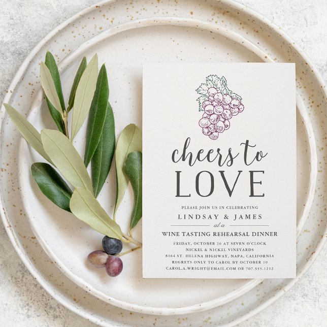 Cheers to Love | Rehearsal Dinner Invitation (Creator Uploaded)