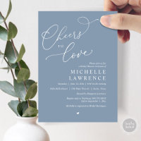 Cheers to love, Romantic Bridal Shower Party