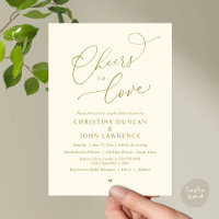 Cheers to love, Romantic Couples Shower Party