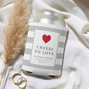 Cheers to Love Wedding Favour Can Cooler