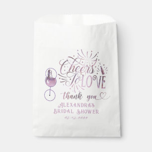 Cheers To Love Wine Tasting Elegant Bridal Shower Favour Bag