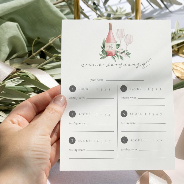 Cheers to Love Wine Tasting Scorecard (Creator Uploaded)