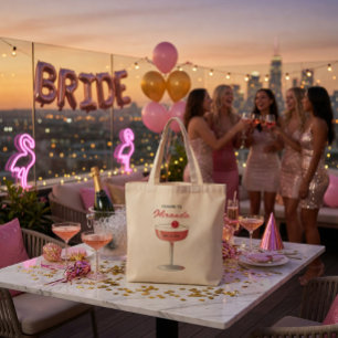 Cheers to Name Bachelorette Tote Bag