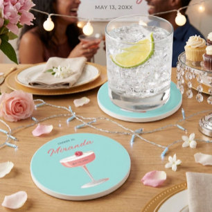 Cheers to [Name] Personalised Party  Coaster