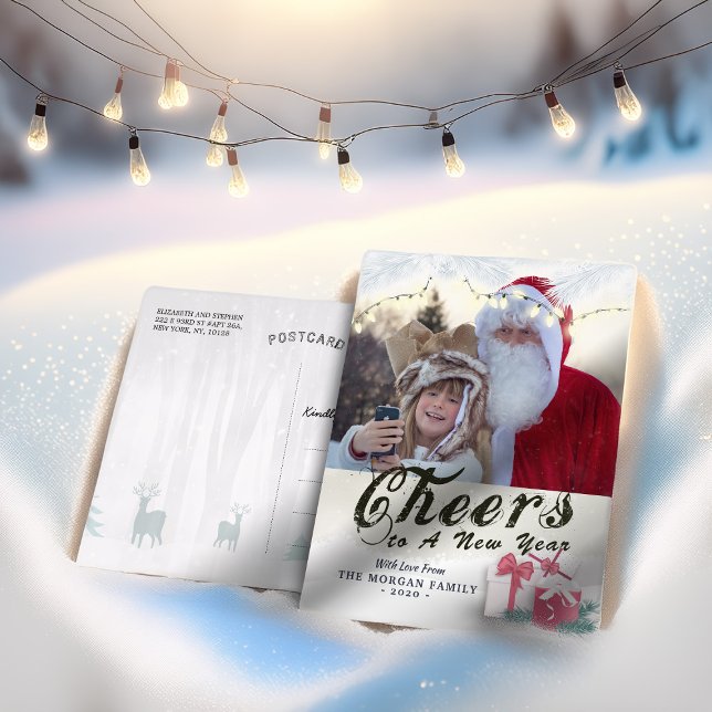 Cheers to New Year Holiday Seasonal Greeting Photo (Creator Uploaded)