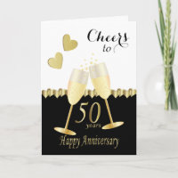 Cheers to Our 50th Golden Anniversary | DIY Text