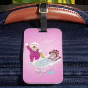 Cheers to Relaxation Luggage Tag