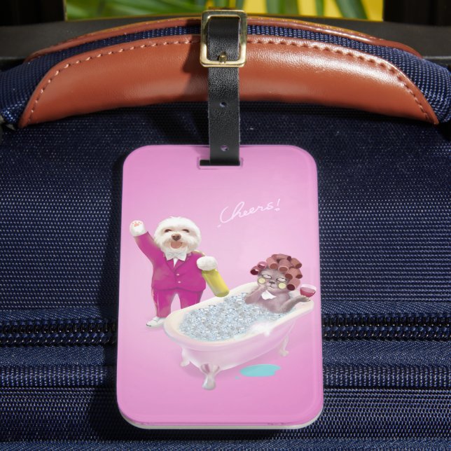 Cheers to Relaxation Luggage Tag (Front Insitu 2)