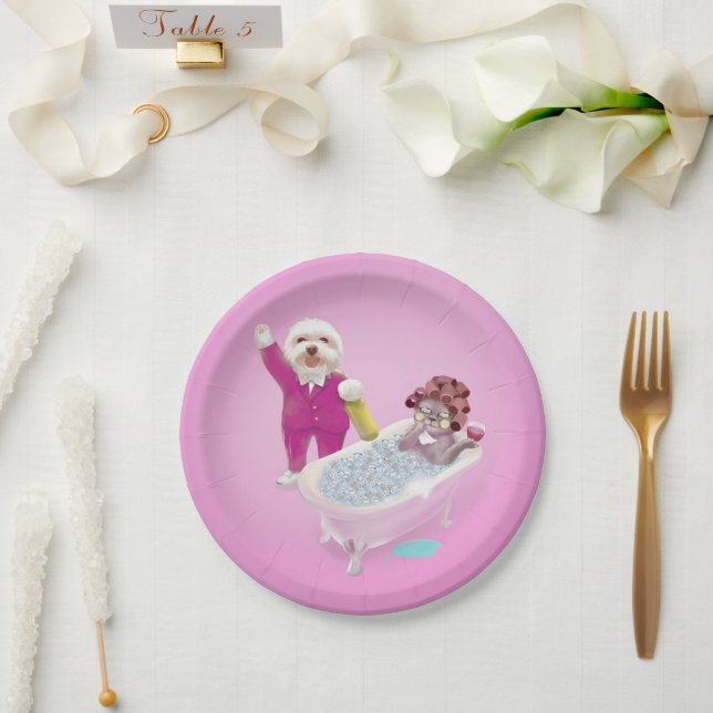 Cheers to Relaxation Paper Plate (Wedding)