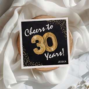 Cheers to the 30 Years! 30th Birthday Napkin