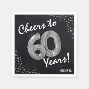 Cheers to the 60 Years! 60th Birthday Napkin