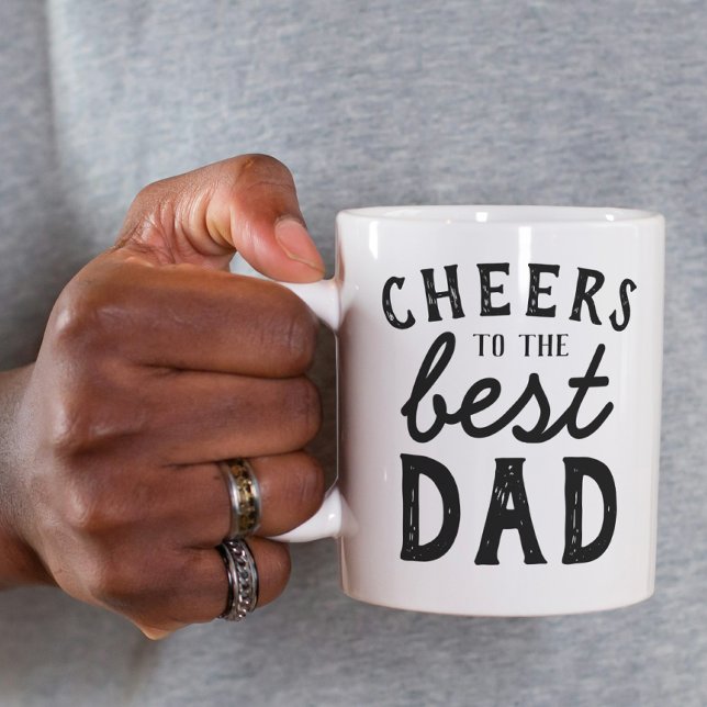 Cheers To The Best Dad Modern Gift For Father Mug (Creator Uploaded)