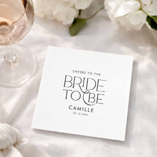 Cheers to the Bride to Be Napkin