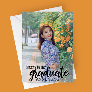 Cheers to the Graduate Photo Graduation Announcement