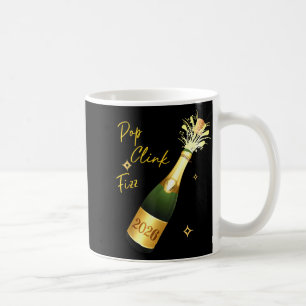 Cheers To The New Year 2026 Champagne Drinking Par Coffee Mug
