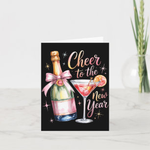 Cheers To The New Year 2026 Champagne New Years Ev Card
