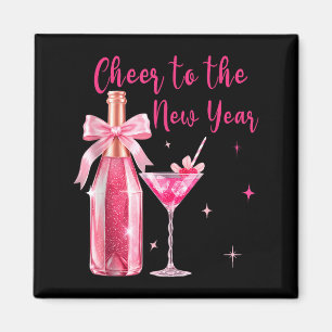 Cheers To The New Year 2026 Champagne New Years Ev Magnet